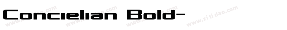 Concielian Bold字体转换